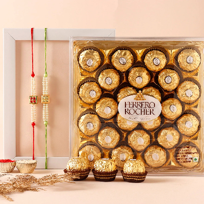 Sneh Kundan Pearl Rakhi N Ferrero Rocher