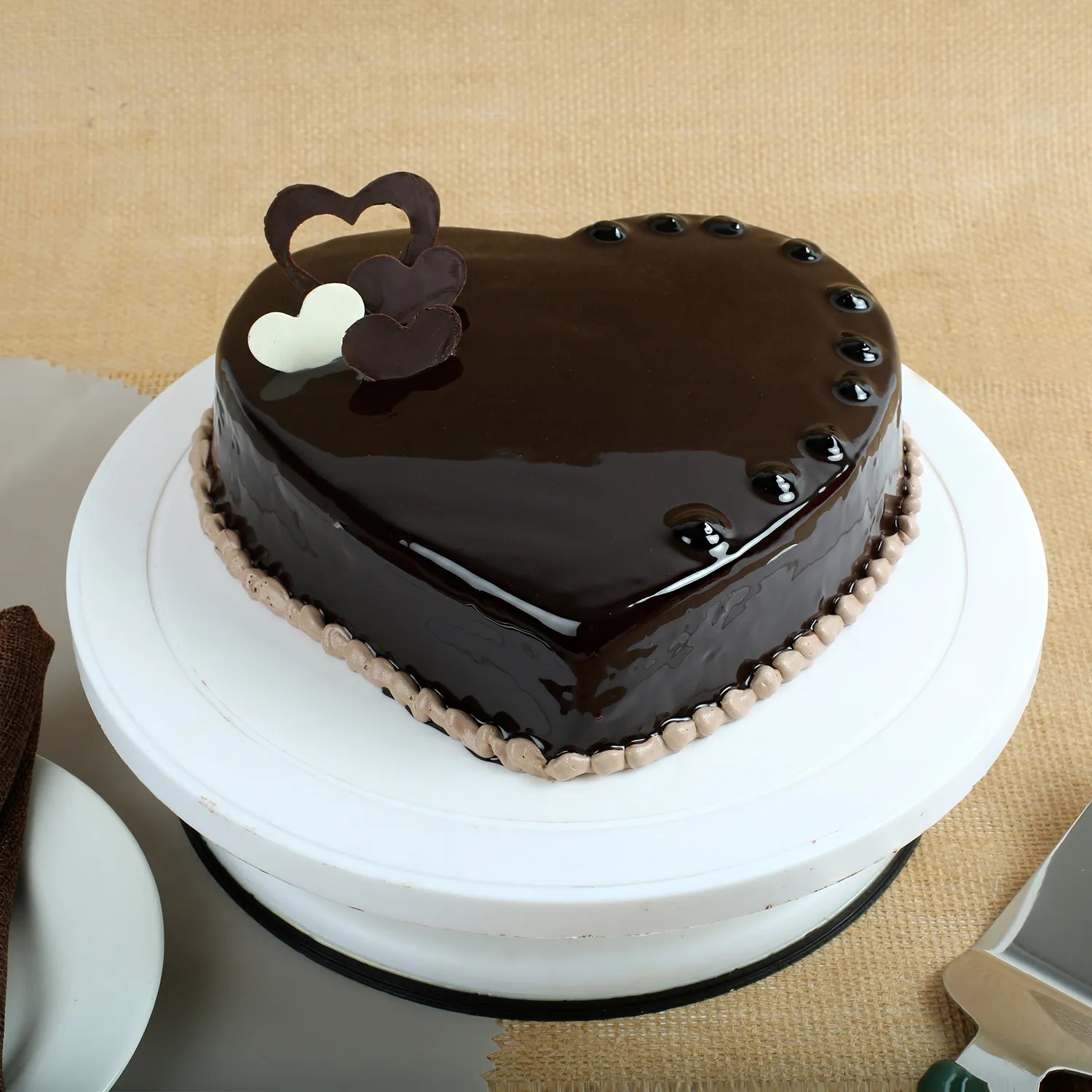  Chocolate Hearts Cake