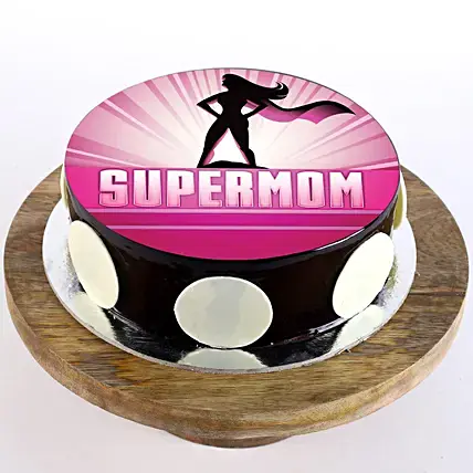  Supermom Chocolate Photo Cake